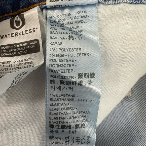 NEW Levis Wedgie Straight Jeans Plus 24W High Rise Button Fly Distressed Levi’s - Picture 12 of 15